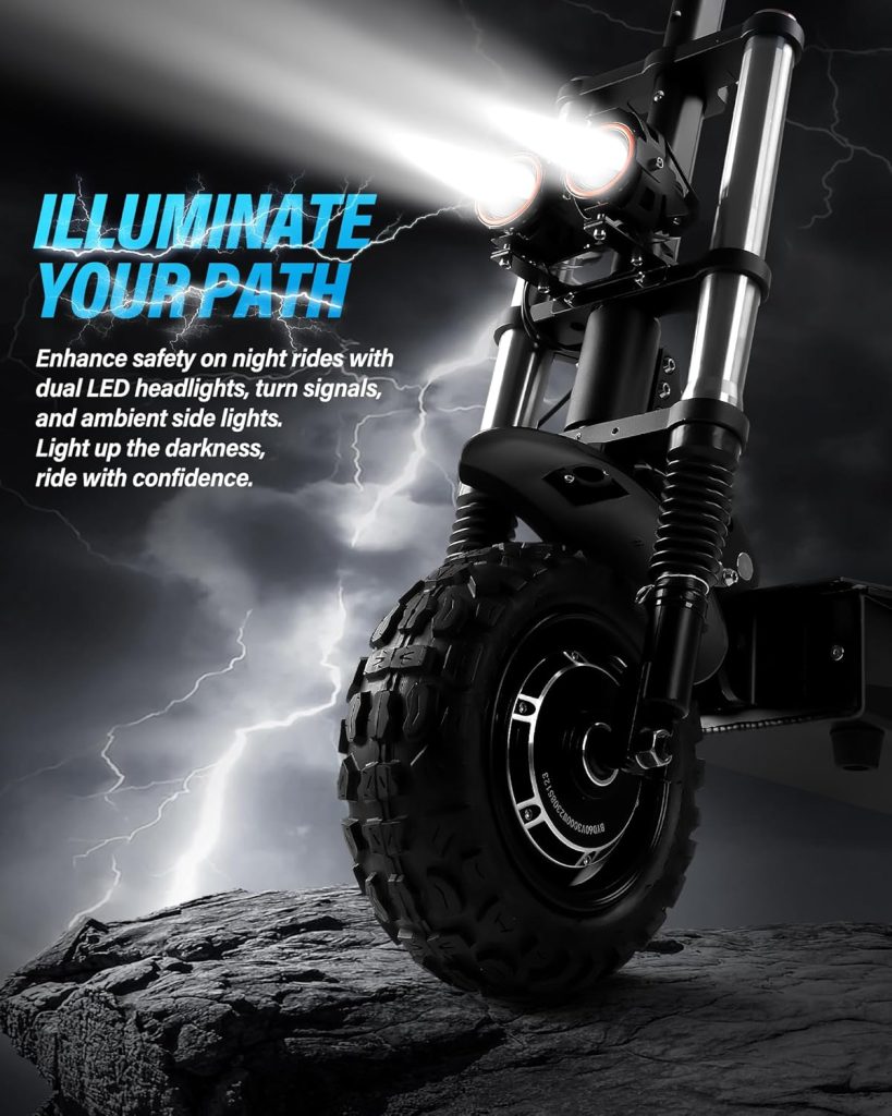 5600 W Fast Electric Scooter for Adults with Seat -,60V 35AH/38AH up to 56/65 Miles Range50mph Top Speed, Dual Motor, 11 Off Road Fat Tire, 440lb Load Capacity - Fast All-Terrain E-Scooter Adults. 5600 W Fast Electric Scooter for Adults with Seat -,60V 35AH/38AH up to 56/65 Miles Range50mph Top Speed, Dual Motor, 11 Off Road Fat Tire, 440lb Load Capacity - Fast All-Terrain E-Scooter Adults.