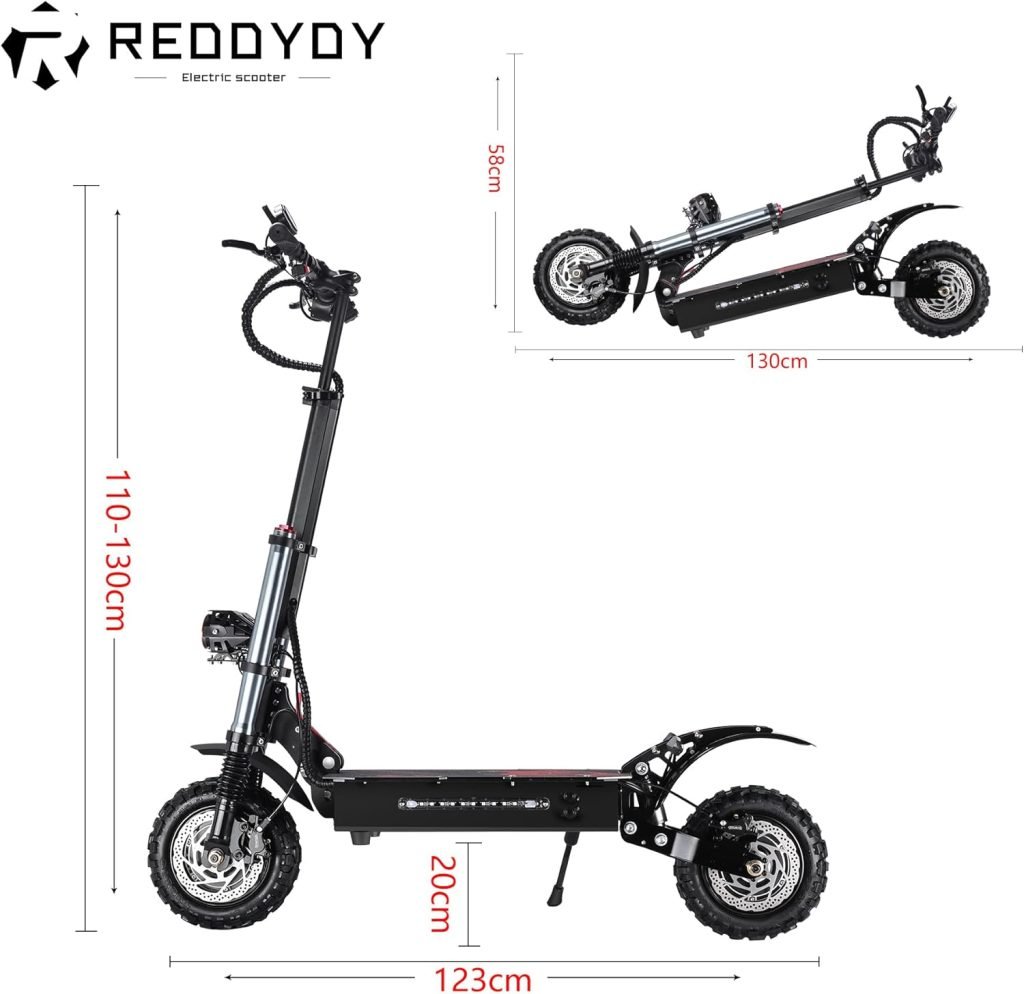 Adult Electric Scooter, Max Speed 55MPH,Total Power 6000W, 75mile Long Range Battery, 60V Dual Drive, 11-inch Wheels, Portable Foldable, Off Road (60V38AH 70-75 Mile Range) Adult Electric Scooter, Max Speed 55MPH,Total Power 6000W, 75mile Long Range Battery, 60V Dual Drive, 11-inch Wheels, Portable Foldable, Off Road (60V38AH 70-75 Mile Range)