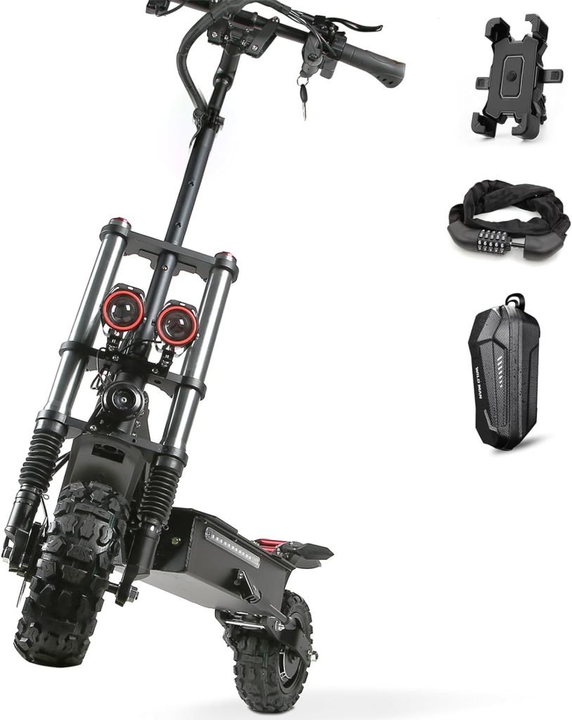 Adult Electric Scooter 5600W Dual Motor with Seat, Top Speed 50mph, Range 50-60 Miles, Foldable Commuter Electric Scooter Adult Electric Scooter 5600W Dual Motor with Seat, Top Speed 50mph, Range 50-60 Miles, Foldable Commuter Electric Scooter