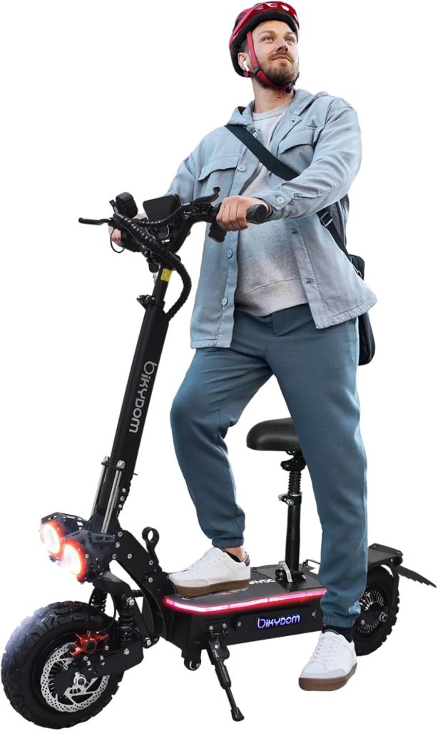 Electric Scooter for Adults,5600W Dual Motors Range 50 Miles,Electric Scooter Adults 50 MPH, 60V 27Ah Large Capacity Battery, 11 Off Road Tires Scooter with Detachable Seat Max Load 490lbs Electric Scooter for Adults,5600W Dual Motors Range 50 Miles,Electric Scooter Adults 50 MPH, 60V 27Ah Large Capacity Battery, 11 Off Road Tires Scooter with Detachable Seat Max Load 490lbs