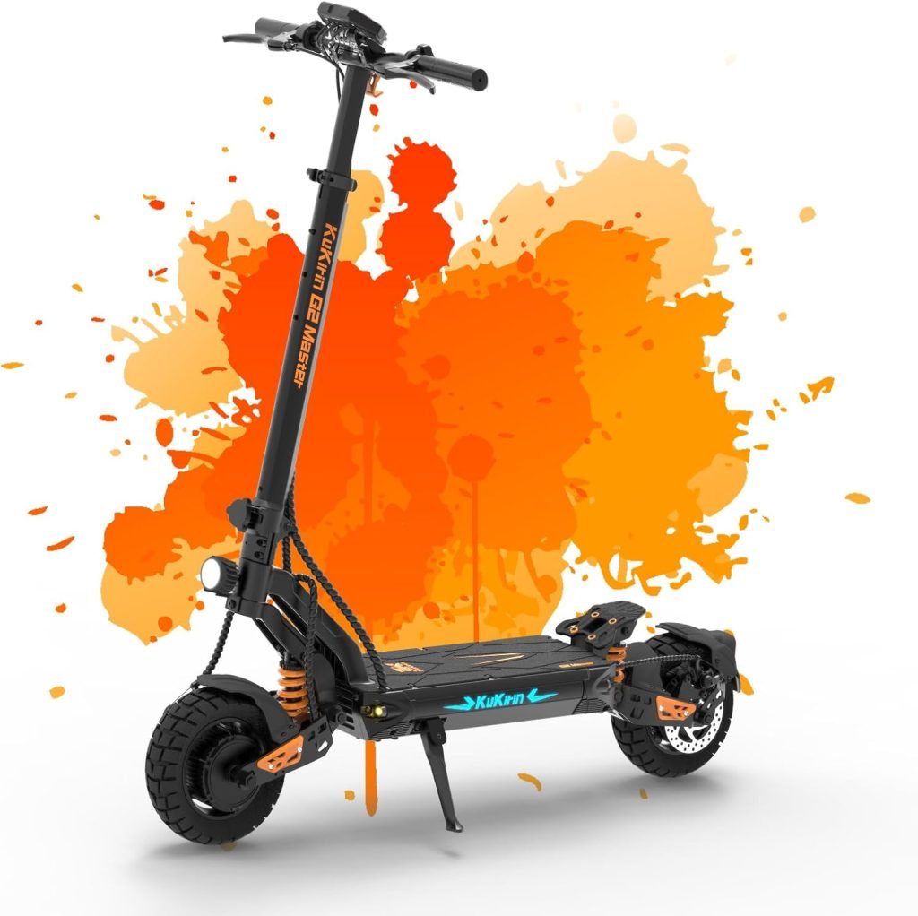 KUKIRIN G2 Master Electric Scooter, 40 Mph Max Speed  40 Miles Max Range, 20.8Ah Powerful Battery with 10 Off-Road Tire Foldable Electric Scooter for Adults, Teens, Load 264 Lbs