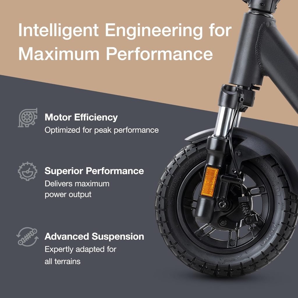 Electric Scooter - VMAX VX4 Swiss Engineered Electric Scooters for Adults - 1600W Peak Power 34, 46, 62-Mile Ranges, IPX6 Water Resistant UL Certified Fast Electric Scooter - 24 Months Warranty