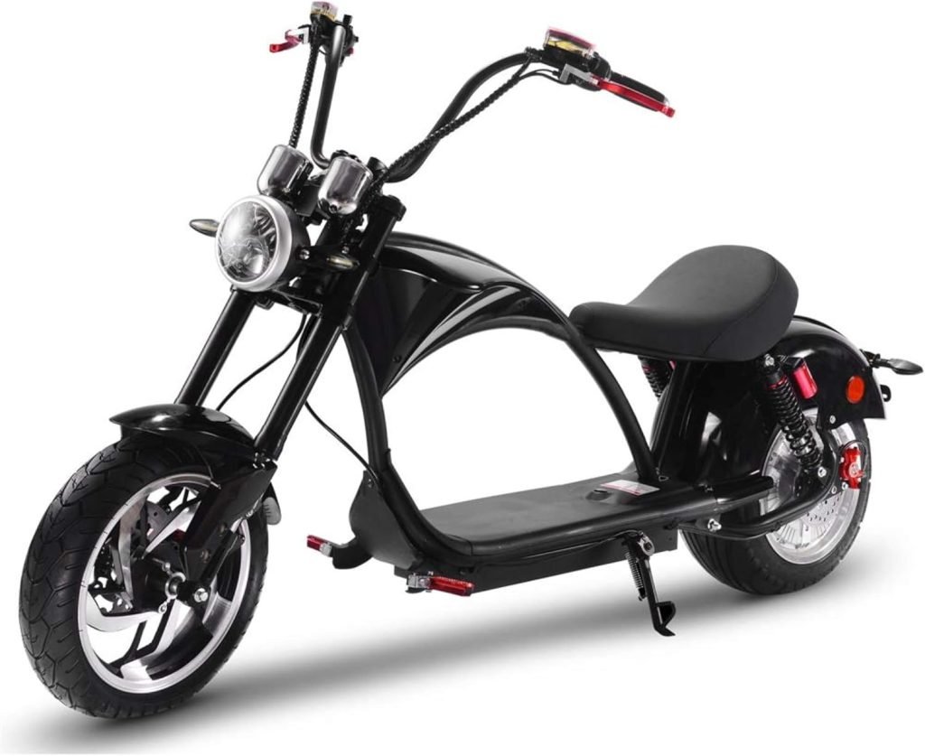 MotoTec Lowboy 60v 20ah 2500w Lithium Scooter Black