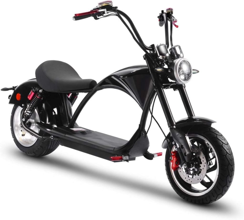 MotoTec Lowboy 60v 20ah 2500w Lithium Scooter Black