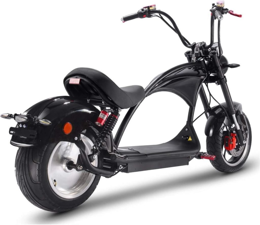 MotoTec Lowboy 60v 20ah 2500w Lithium Scooter Black