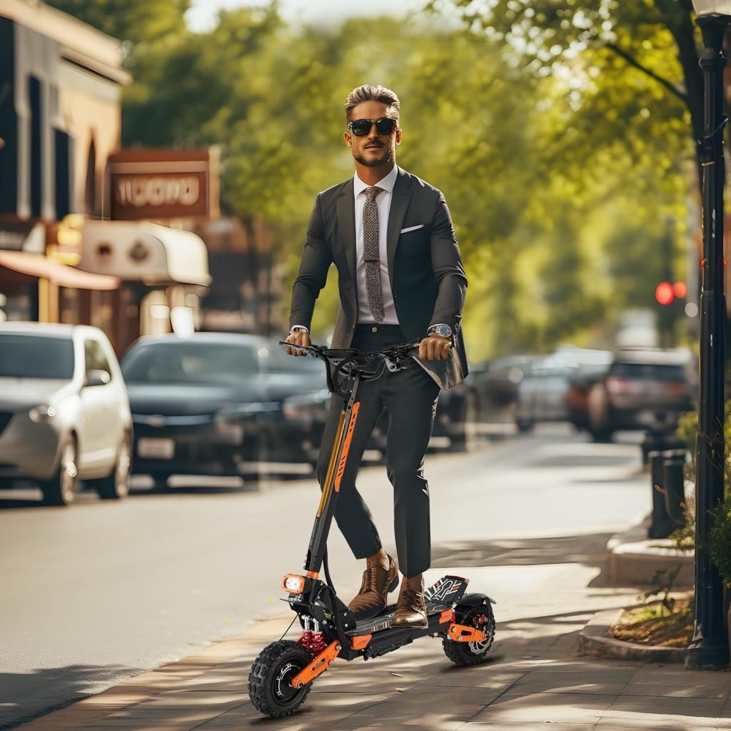 Electric Scooter for Adults, EFGBIKE 5600W 50 Mph 60V 28Ah Foldable E Scoocter with 11 Inch Vacuum Tires and Detachable Seat UL Certified Electric Scooter for Adults, EFGBIKE 5600W 50 Mph 60V 28Ah Foldable E Scoocter with 11 Inch Vacuum Tires and Detachable Seat UL Certified