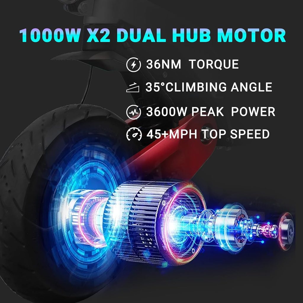 Varla Eagle One Pro Electric Scooter, Dual 1000W Motor, Up to 45 Miles Range, 45 MPH, 60V 27Ah Lithium-ion Battery, 11 Tires, Dual Hydraulic Brake Plus ABS System Varla Eagle One Pro Electric Scooter, Dual 1000W Motor, Up to 45 Miles Range, 45 MPH, 60V 27Ah Lithium-ion Battery, 11 Tires, Dual Hydraulic Brake Plus ABS System