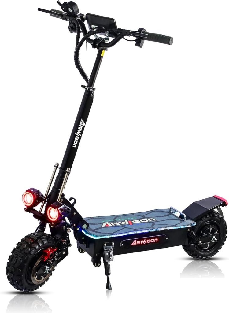 Electric Scooter, 5600W Dual Motor Escooter, 47MPH Top Speed and 43Miles Range, 11 Off Road Tires Heavy Duty Electric Scooter with Seat, Dual Brake  Dual Suspension Commuting for Adults