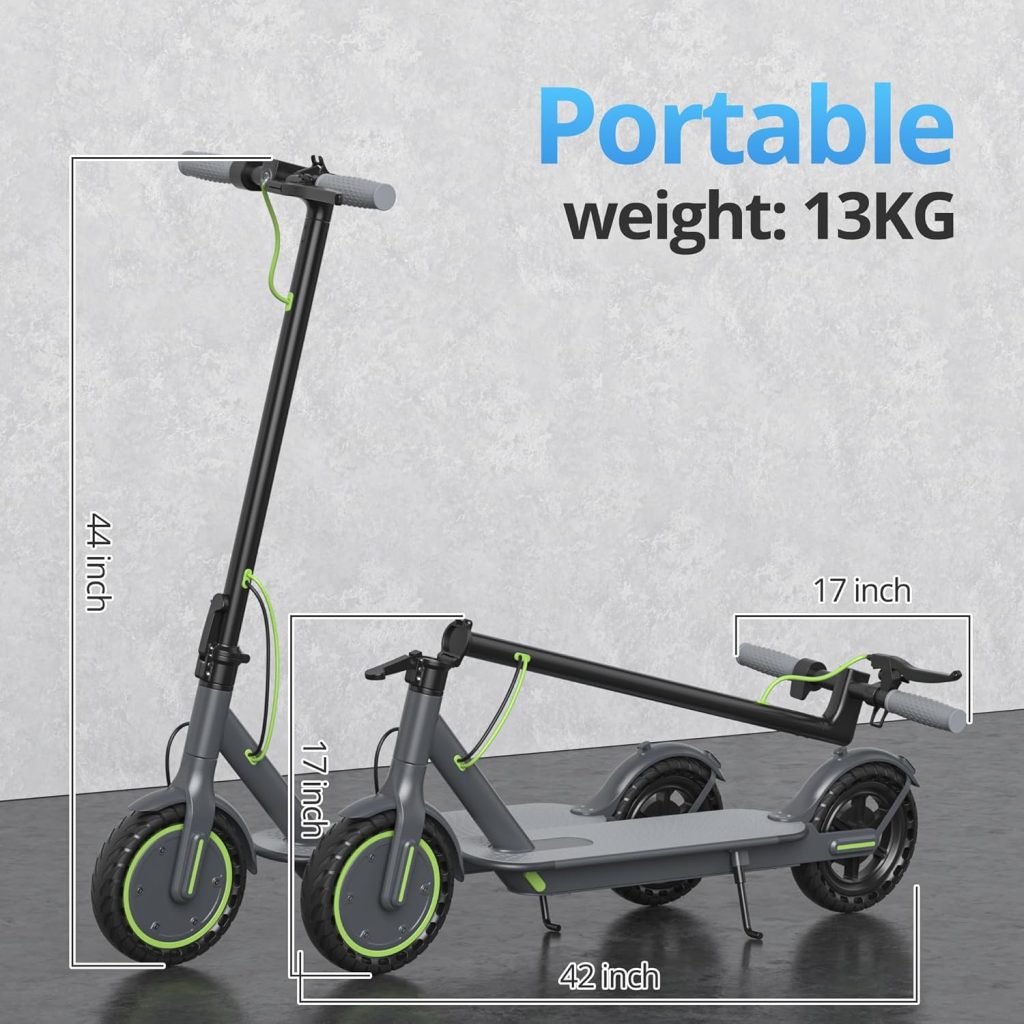 Electric Scooter - 8.5/10 Solid Tires, 350W/500W Motor, Up to 19-22MPH and 21-24Miles Long-Range Portable Commuting Scooter for Adults with Double Braking System and App Electric Scooter - 8.5/10 Solid Tires, 350W/500W Motor, Up to 19-22MPH and 21-24Miles Long-Range Portable Commuting Scooter for Adults with Double Braking System and App