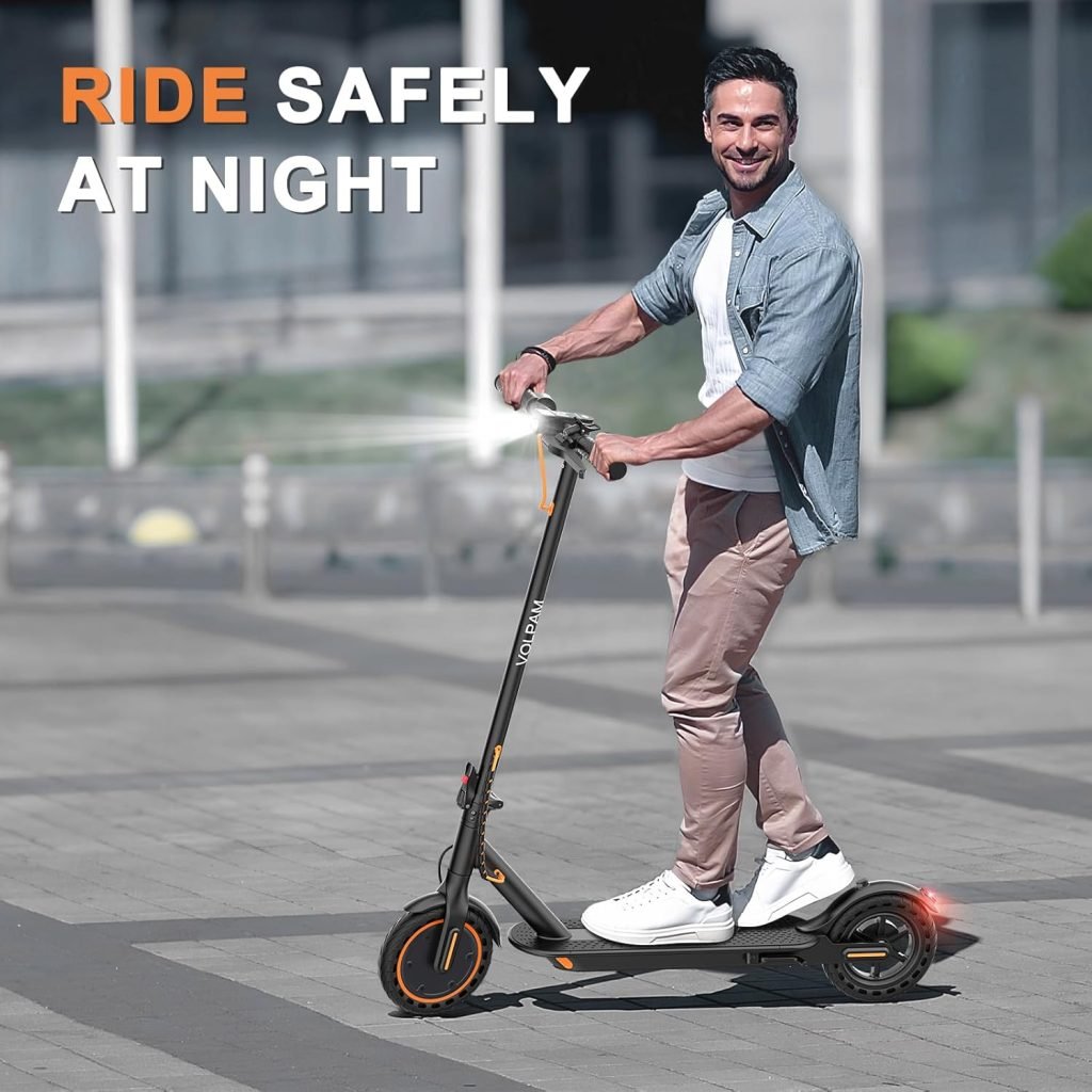 VOLPAM Electric Scooter, 350W/500W Powerful Motor, 8.5/10 Solid Tires, 19/22Mph, 28/21/12 Miles Range,Dual Braking VOLPAM Electric Scooter, 350W/500W Powerful Motor, 8.5/10 Solid Tires, 19/22Mph, 28/21/12 Miles Range,Dual Braking