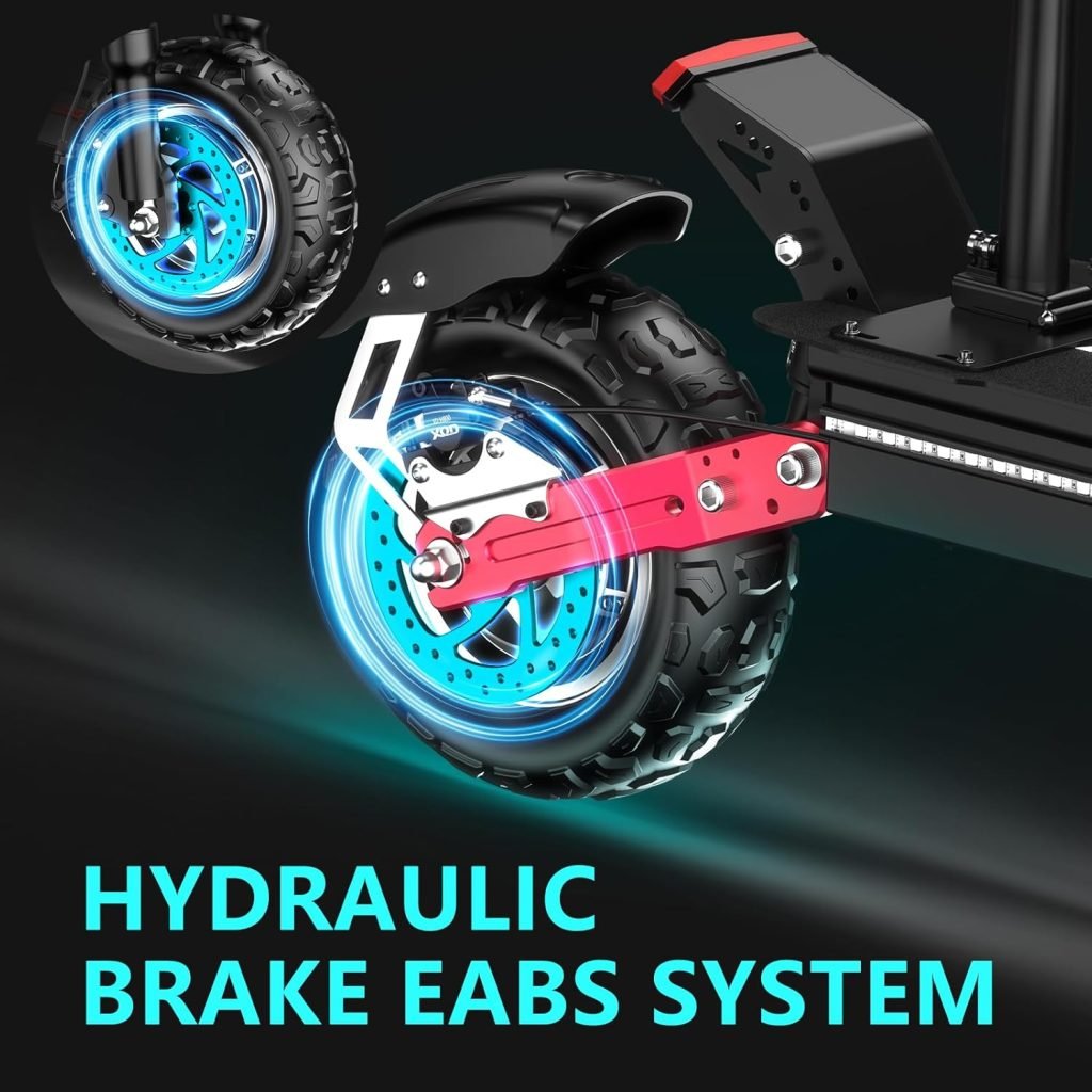H1 GEN2 Electric Scooter for Adults 5600W Dual Motor Up to 50MPH,Battery Range to 55Miles Fast Sports Escooter 11 Off Road Tires 800lbs Max Load Folding Scooter for Teens with Detachable Seat