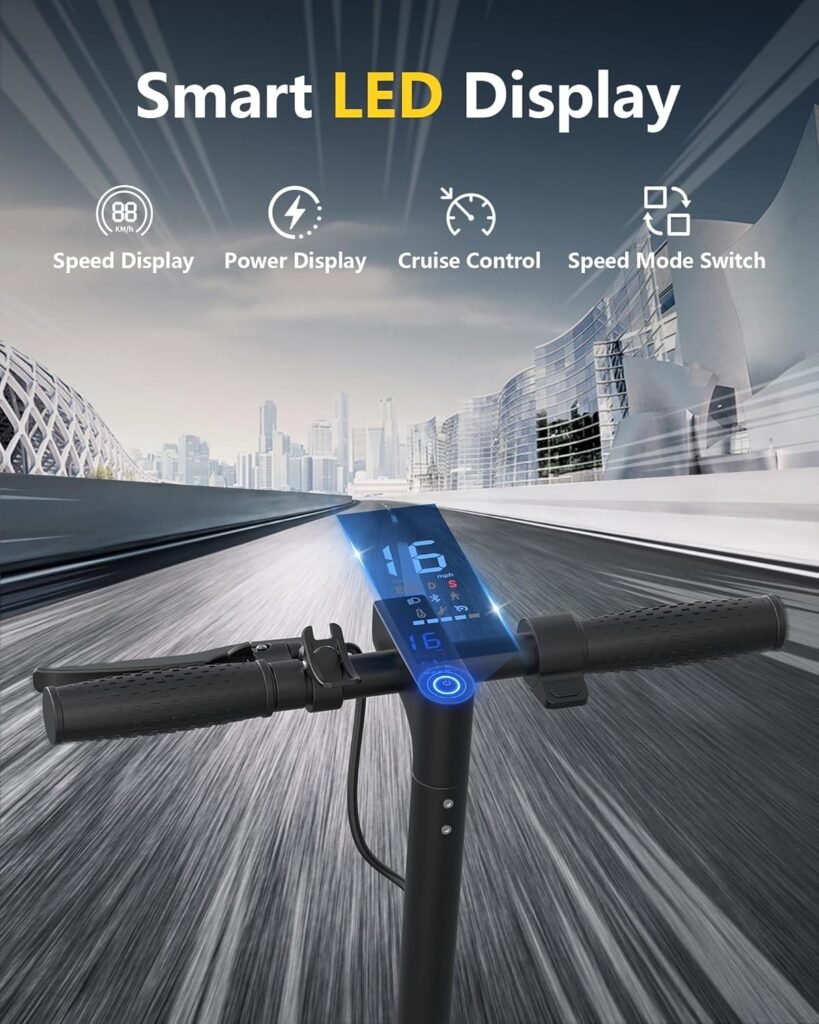 Electric Scooter, 8.5 /10 /14 Tire,/19/22 Mph Top Speed,/22/27/28/49 Miles Long Range, Folding Escooter for Adults and Teens with Dual Braking,Dual Suspension, App
