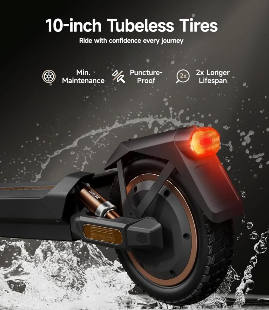 NAVEE GT3/ST3 Series Electric Scooter,/25 MPH Top Speed,/38/30 Miles Max Range, 1000W/1350W Motor with Dual Suspension, Tires All Terrain, Heavy Duty, Foldable for Adults Teens (UL2272)